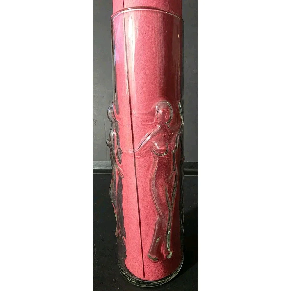 Vintage Libbey La Femme 3D Nude Girls Dancing Man Cave Cocktail Tumble Glasses